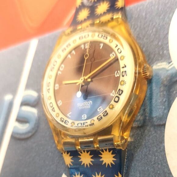 Swatch LOTS OF SUN SRJ100 1995 Solar operated Swiss made rare Vintage watch - Picture 5 of 8